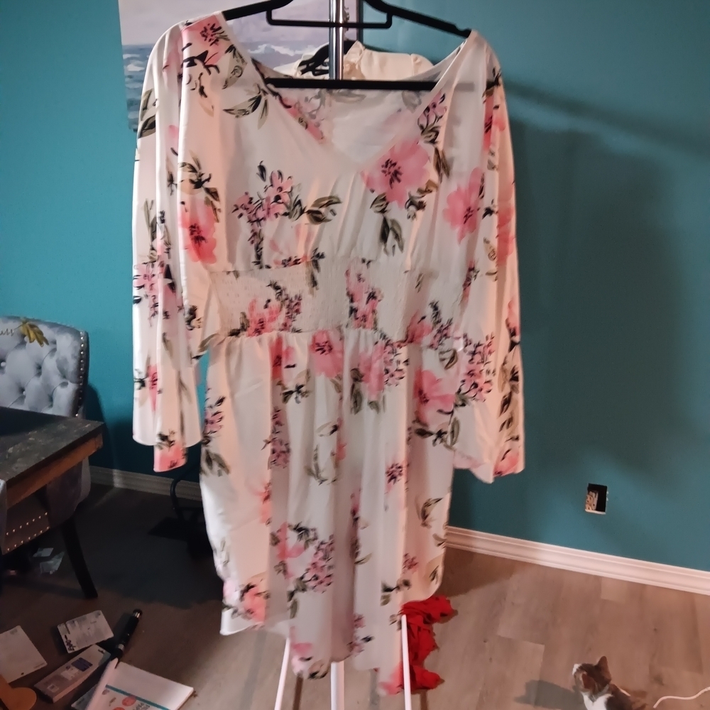 Floral Long Sleeve Dress NWOT